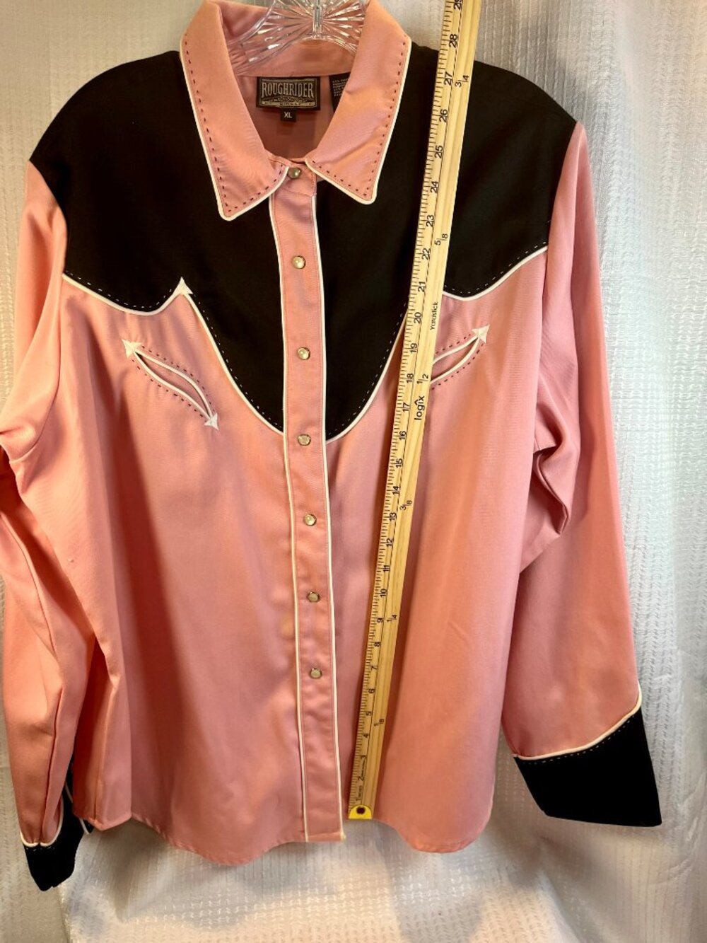 Vintage 1990s Roughrider by Circle T Western Snap Shirt size XL - Picture 4 of 8